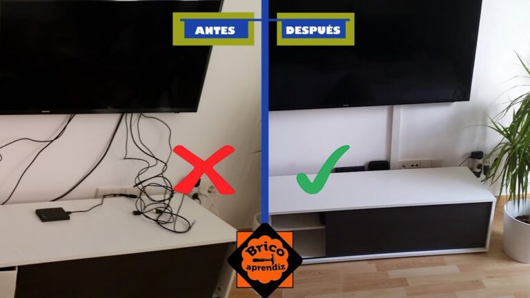 Solución sencilla para ocultar cables de TV en tu hogar