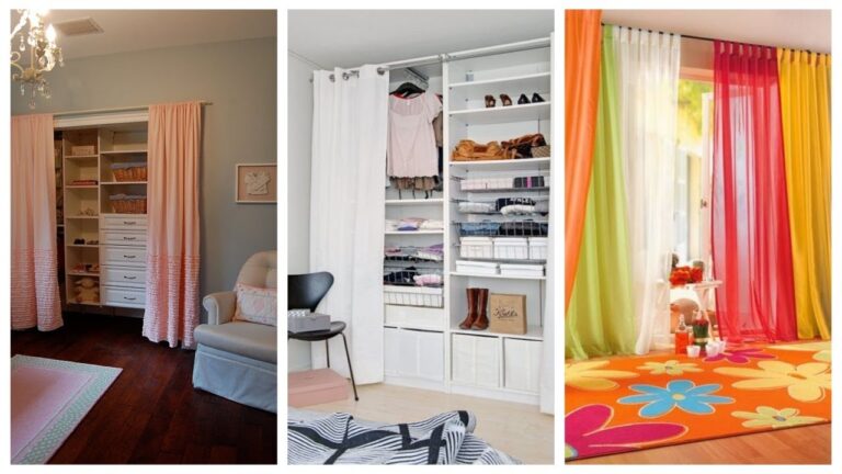 Renovación: Sustituir puertas de armario por cortinas, una solución práctica y con estilo